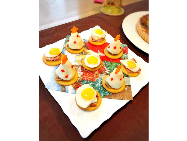 クラッカーで作るクリスマス料理